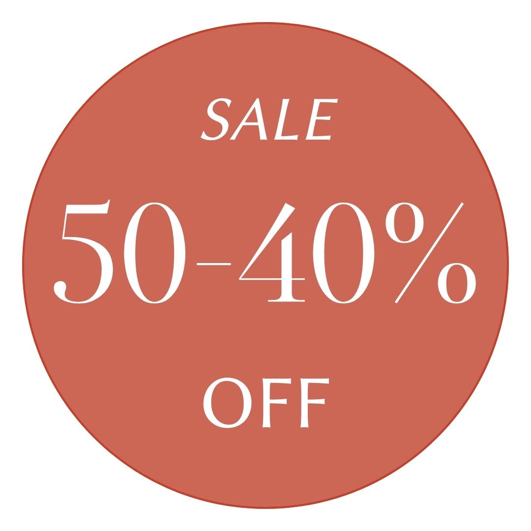SALE 50-40%OFF