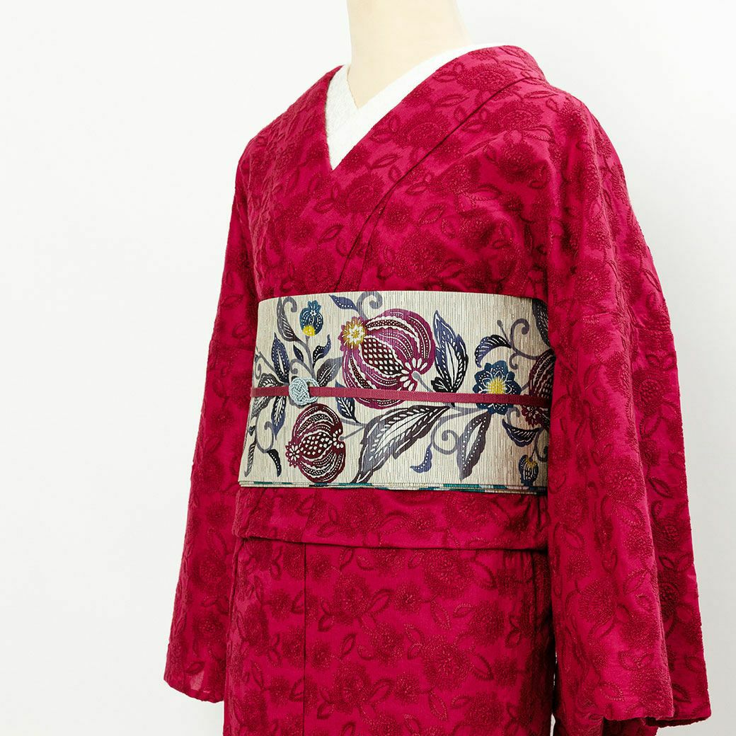 レース着物 刺繍＞あざみ-柘榴-zakuro | 着物や浴衣なら和モダン着物 