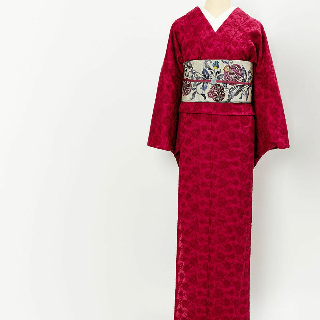 レース着物 刺繍＞あざみ-柘榴-zakuro | 着物や浴衣なら和モダン着物 