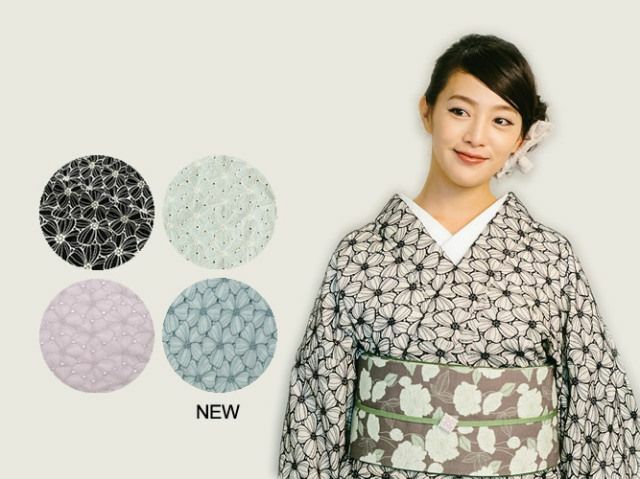 レース刺繍着物＞ハナミズキ（Basic&Free・5色） | 着物や浴衣なら和