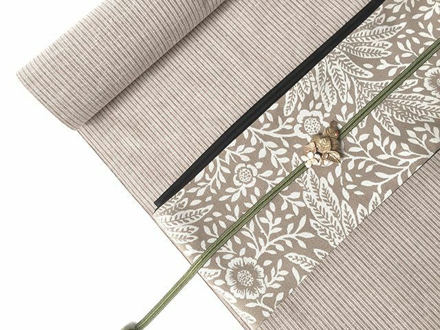 遠州綿紬＞鮮やかな色合いと手頃な価格が魅力-カフェオレ 