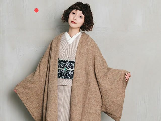 遠州綿紬＞鮮やかな色合いと手頃な価格が魅力-カフェオレ 