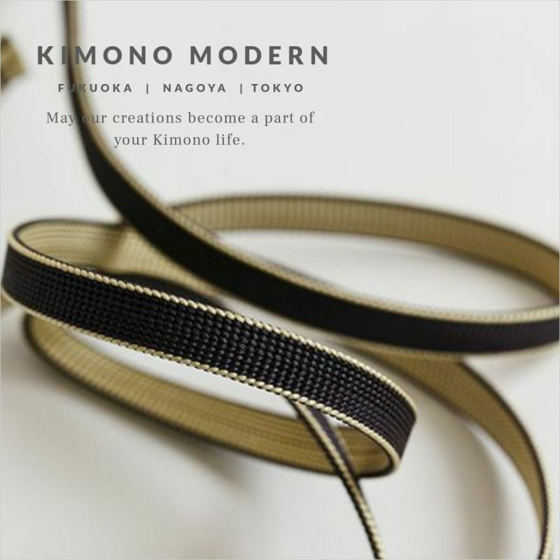 【リバーシブル帯締め】お洒落でココロ踊る配色-マカロン＊レモンガナッシュ（幅1cm=3分）