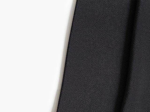 ビンテージ帯揚げ 黒地ニXXX 漲っ 個性的 正絹 