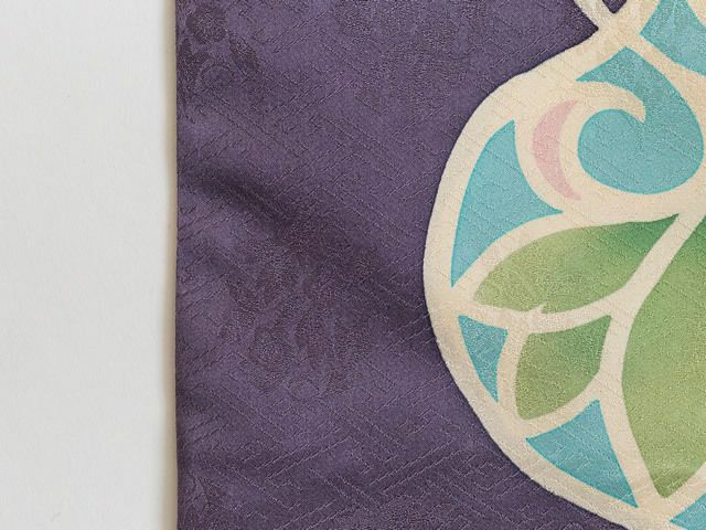 ち江す 半幅帯【未使用】 限定品・ち江す＞ろうけつ染め半幅帯ー葵aoi（2色・表正絹100