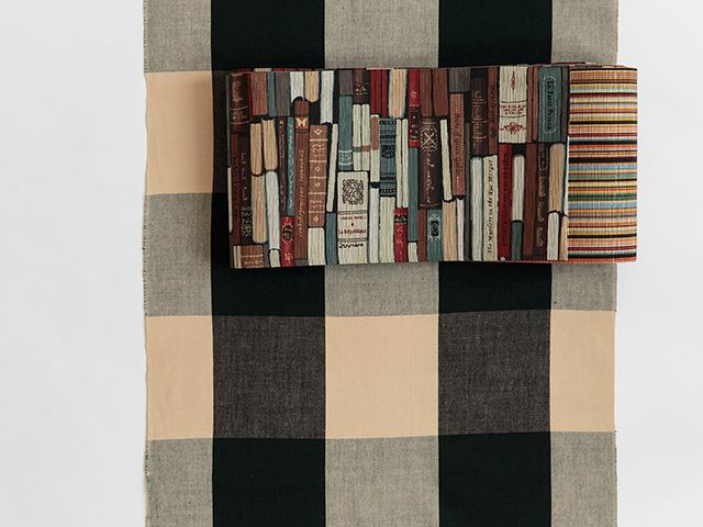 召しませ花＞リバーシブル半幅帯ー図書館の時間 | 着物や浴衣なら和