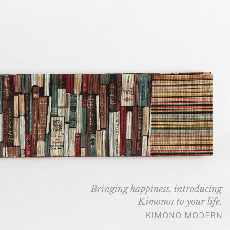 KIMONO MODERN　リバーシブル半幅帯　召しませ花　シャンパンボトル 召しませ花＞リバーシブル半幅帯-和花更紗 | 着物や浴衣なら和