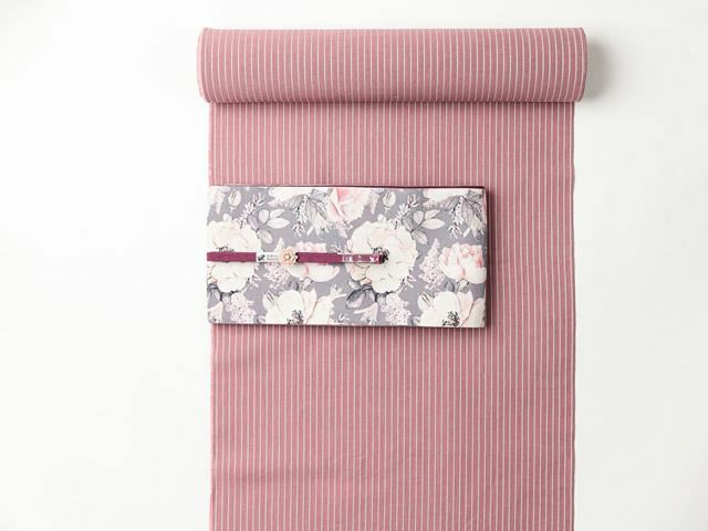 リバーシブル半幅帯-退屈とうつくしい日々（綿100%・390cm