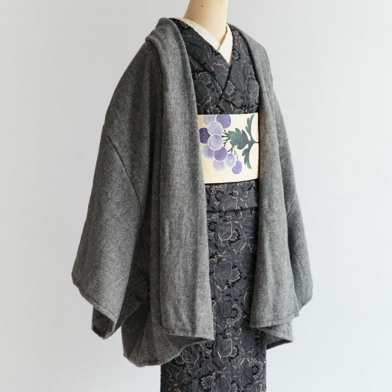 着物コート＞七緒掲載―Aラインドレープコート-アルパカ（5色） | 着物