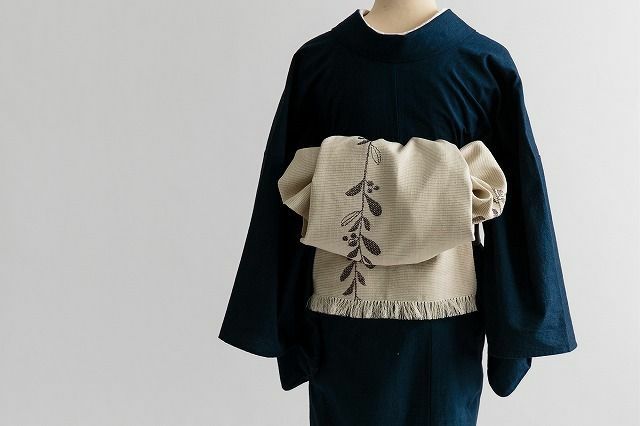 3way名古屋帯＞北欧natural（粟野商事xKIMONO MODERN ・絹100