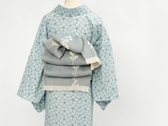 3way名古屋帯＞北欧natural（粟野商事xKIMONO MODERN ・絹100 