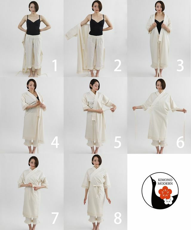 ワンピ襦袢＞普段着キモノにこれ一枚！Marrakech-amber Night（M