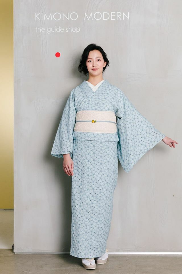 レース刺繍着物＞ハナミズキ－マーメイドblue | 着物や浴衣なら