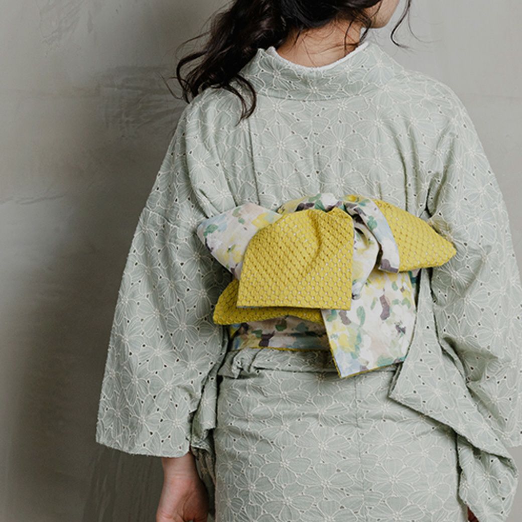 レース刺繍着物＞ハナミズキ－mint | 着物や浴衣なら和モダン着物・帯 