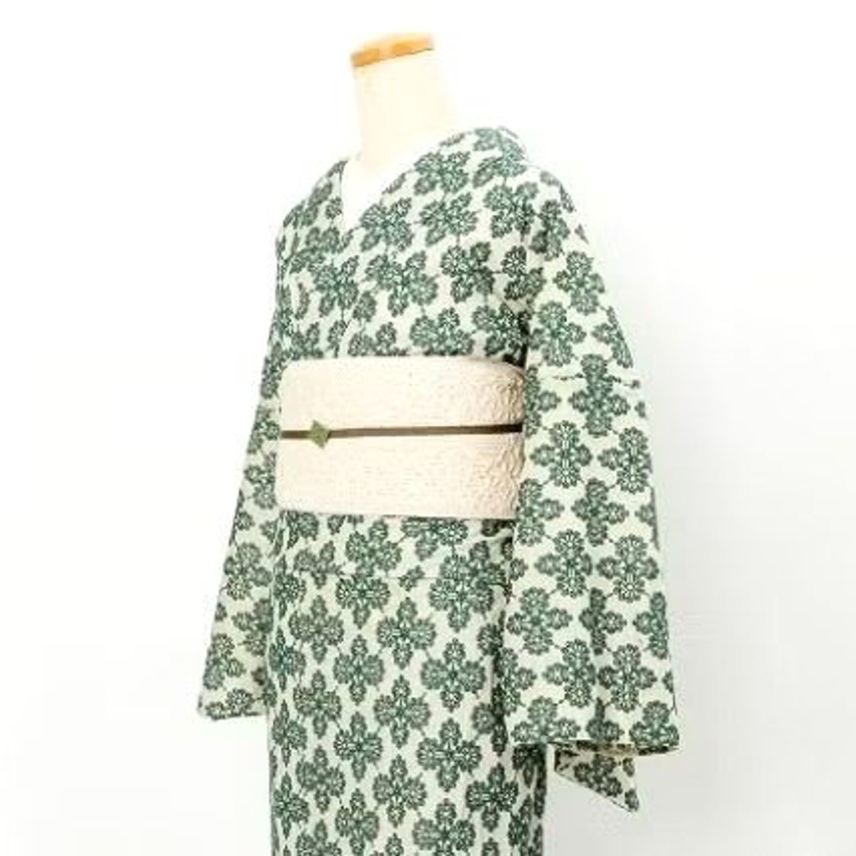 ＜レース刺繍着物＞MOROCCO-MOSS green