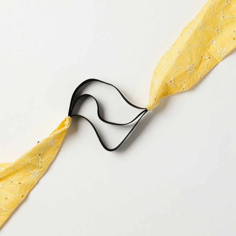 レース三連仮紐 ミモザ