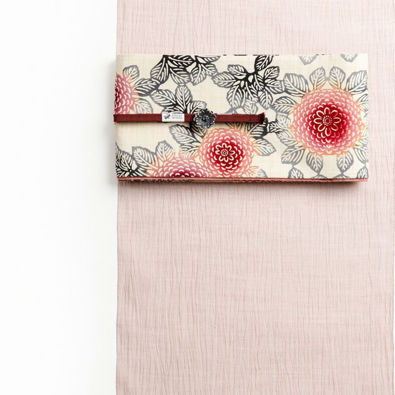 リバーシブル半幅帯】退屈とうつくしい日々(cotton100