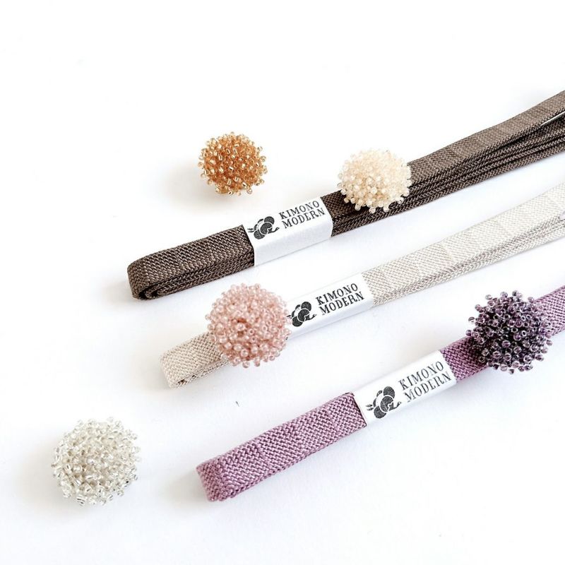 帯留め＞とげとげBEADSの帯留め‐あざみ（5色） | 着物や浴衣なら和