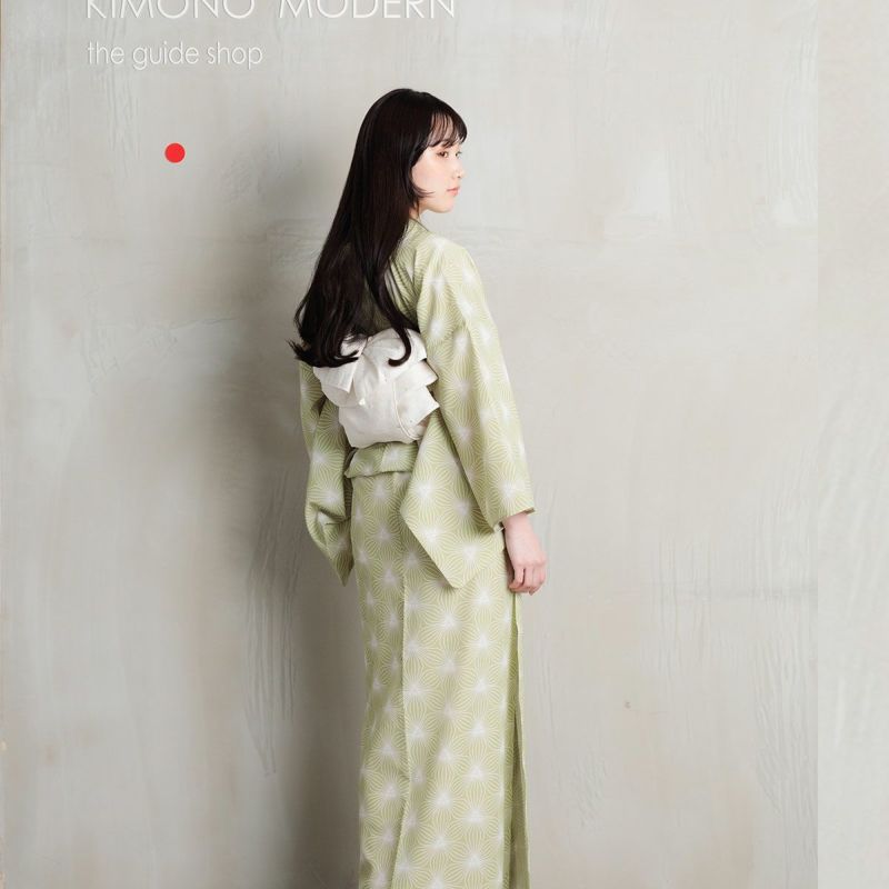 着物・浴衣 moemoe 2way-夏キモノ浴衣ー万華鏡-prism 紫の上（セオα・Mサイズ