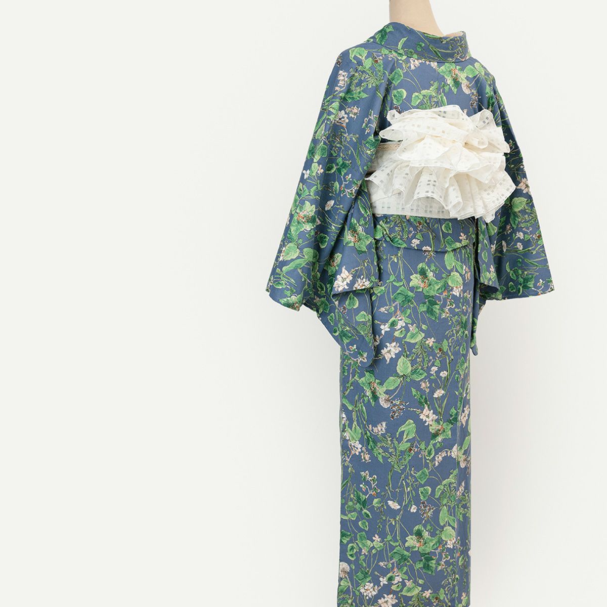 2025年初夏-限定＞綿麻キモノ ハナウタBouquet-深藍 | 着物や浴衣なら