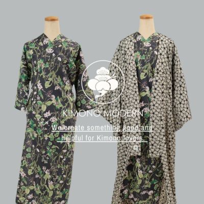 びよ様専用 未着用キモノモダン ワンピ襦袢 サイケデリック 綿