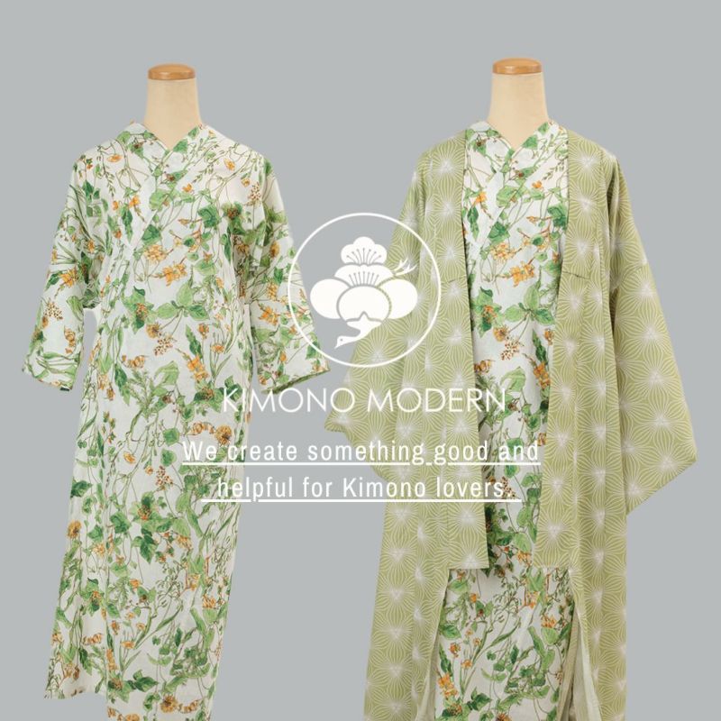 ワンピ襦袢＞筒袖襦袢でキモノ下着はこれ1枚！ハナウタBouquet