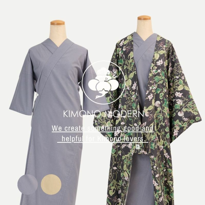 【超歓迎】 ご予約品・2025年夏号 七緒掲載品＞ワンピ襦袢-廃棄野菜で染め 着物・浴衣